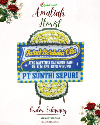 Papan Bunga Duka di Pademangan