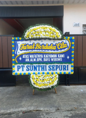 Papan Bunga Duka di Pademangan