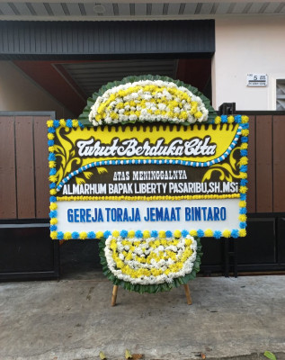 Papan Bunga Duka di Pademangan